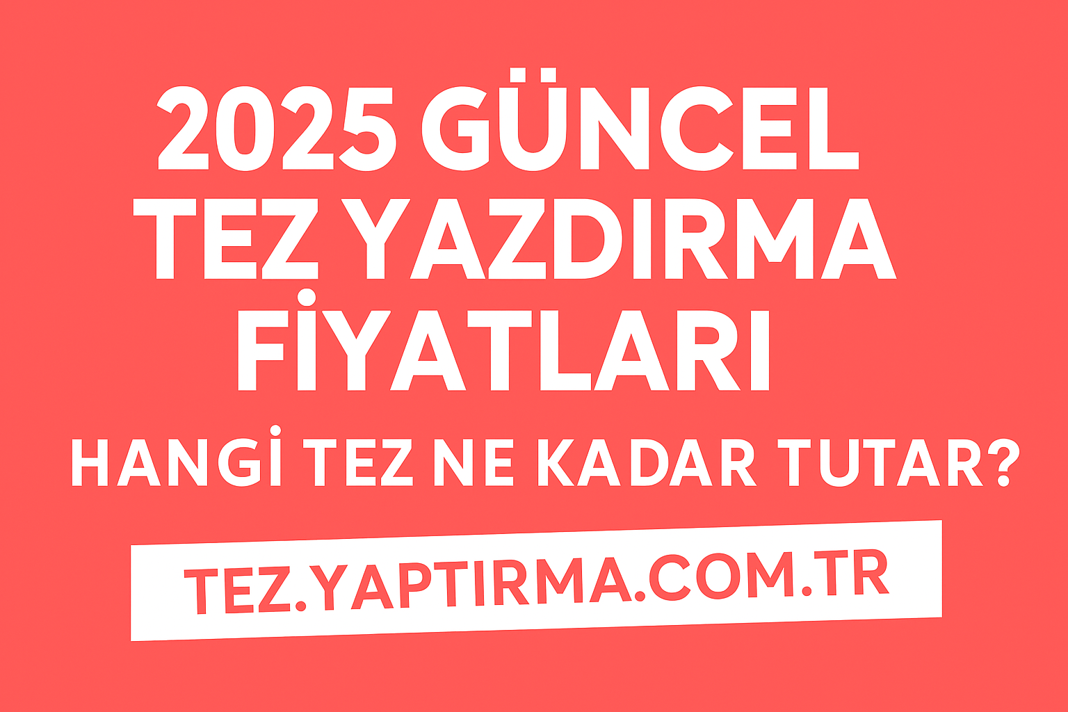 Read more about the article 2025 Güncel Tez Yazdırma Fiyatları: Hangi Tez Ne Kadar Tutar?