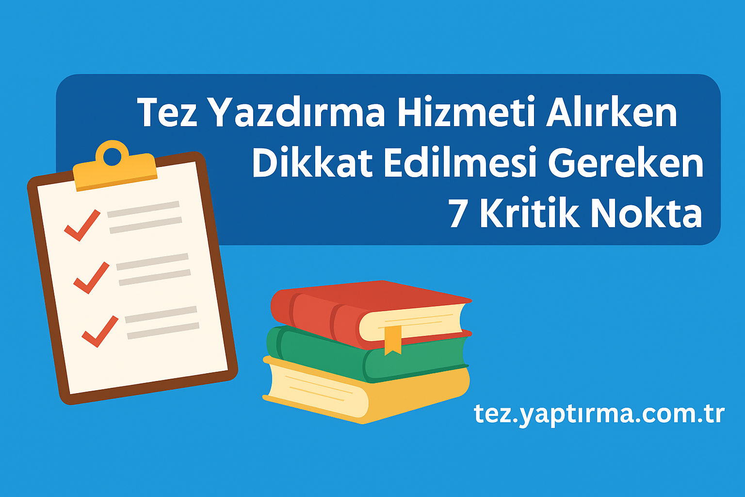Read more about the article Tez Yazdırma Hizmeti Alırken Dikkat Edilmesi Gereken 7 Kritik Nokta