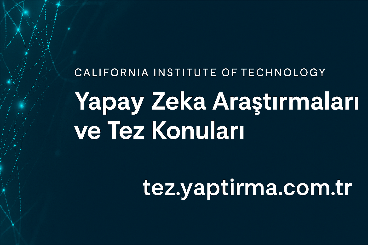 Read more about the article California Institute of Technology’de Yapay Zeka Araştırmaları ve Tez Konuları