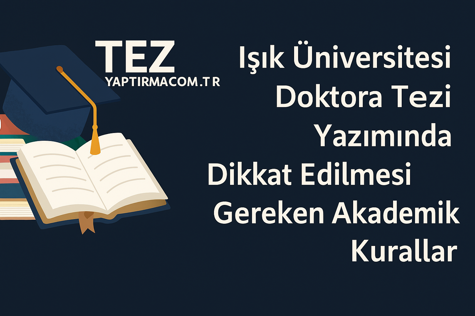 Read more about the article Işık Üniversitesi Doktora Tezi Yazımında Dikkat Edilmesi Gereken Akademik Kurallar