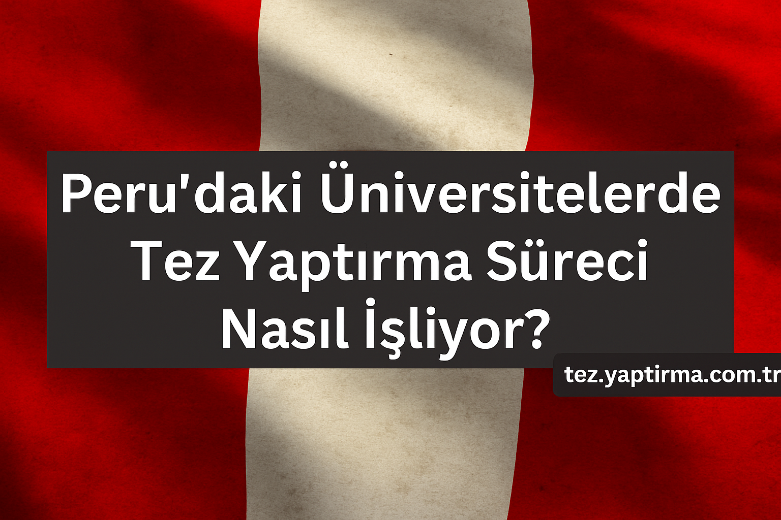 Read more about the article Peru’daki Üniversitelerde Tez Yaptırma Süreci Nasıl İşliyor?