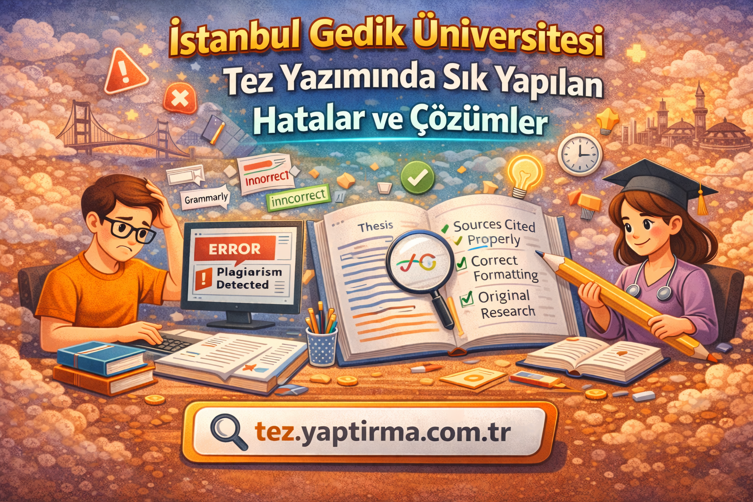 Read more about the article İstanbul Gedik Üniversitesi Tez Yazımında Sık Yapılan Hatalar ve Çözümler