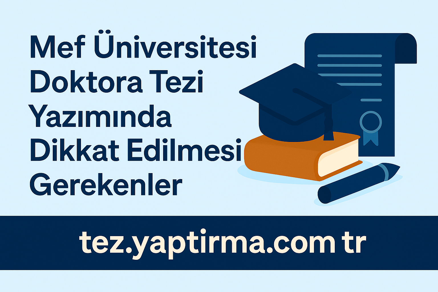 Read more about the article MEF Üniversitesi Doktora Tezi Yazımında Dikkat Edilmesi Gerekenler: Akademik Mükemmelliğe Giden Yol