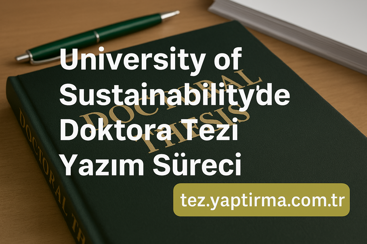 Read more about the article University of Sustainability’de Doktora Tezi Yazım Süreci ve Danışmanlık İpuçları