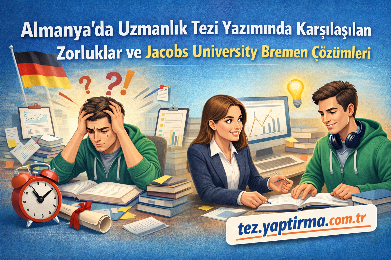 Read more about the article Almanya’da Uzmanlık Tezi Yazımında Karşılaşılan Zorluklar ve Jacobs University Bremen Çözümleri