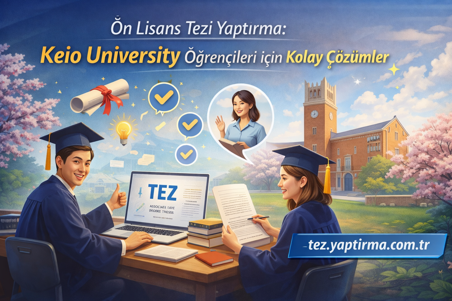 Read more about the article Ön Lisans Tezi Yaptırma: Keio University Öğrencileri için Kolay Çözümler