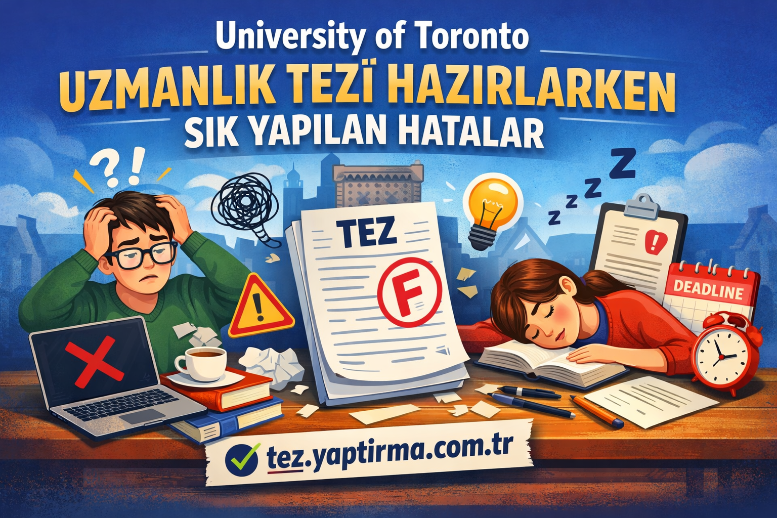 Read more about the article University of Toronto Uzmanlık Tezi Hazırlarken Sık Yapılan Hatalar