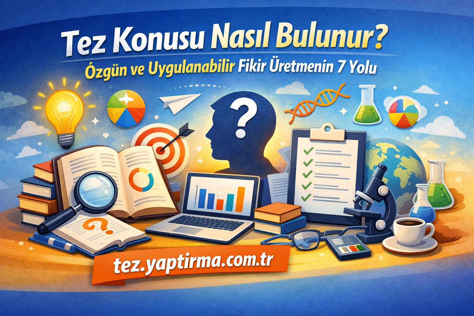 Read more about the article Tez Konusu Nasıl Bulunur? Özgün ve Uygulanabilir Fikir Üretmenin 7 Yolu