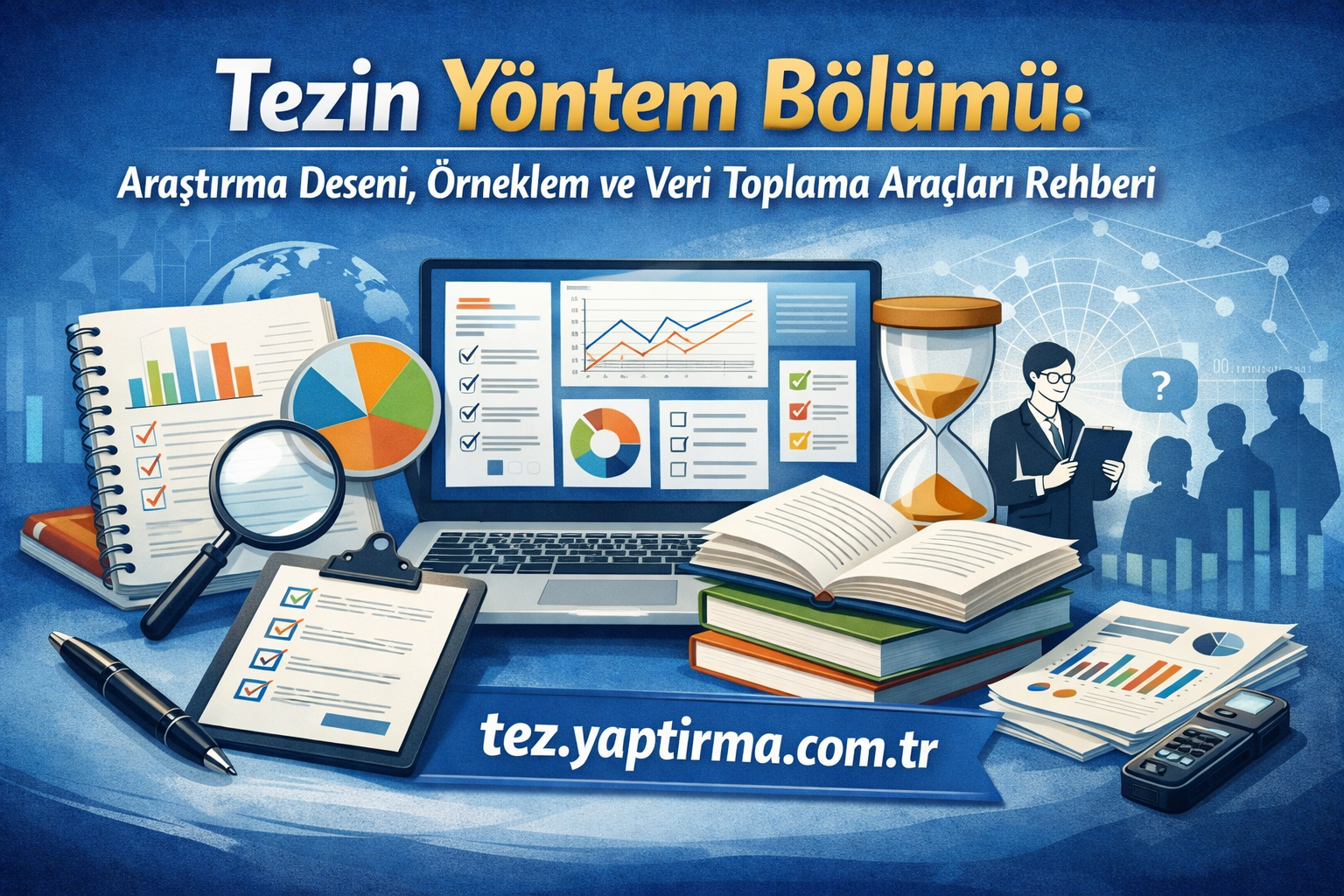 Read more about the article Tezin Yöntem Bölümü: Araştırma Deseni, Örneklem ve Veri Toplama Araçları Rehberi