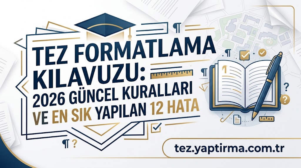 Read more about the article Tez Formatlama Kılavuzu: 2026 Güncel Kurallar ve En Sık Yapılan 12 Hata
