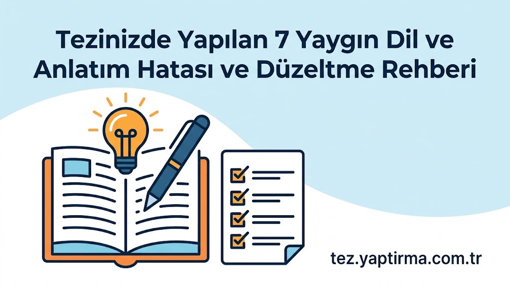 Read more about the article Tezinizde Yapılan 7 Yaygın Dil ve Anlatım Hatası ve Düzeltme Rehberi